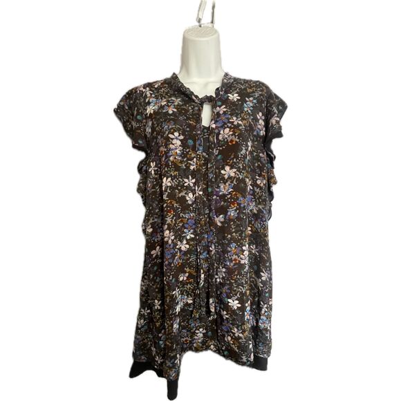 Rachel Rachel Roy Floral Ruffle Tie Dress Women’s Size 2X - Picture 1 of 10